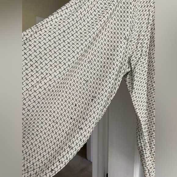 Lou & Grey Cream and Black Cross Stitch Design Pheasant Style Top Size M - Picture 5 of 11